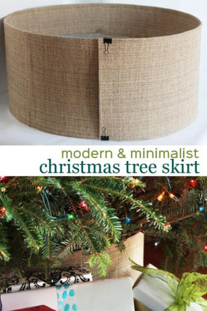 How to decorate using fabric and paper clips.