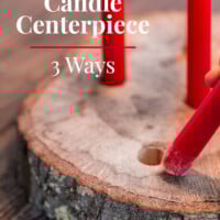 3 Ways to style a Christmas table candle centerpiece