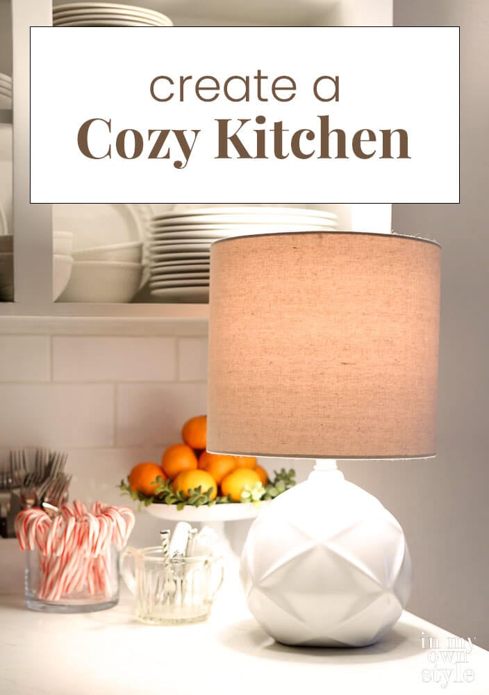 Create a cozy kitchen in minutes using this lighting idea.