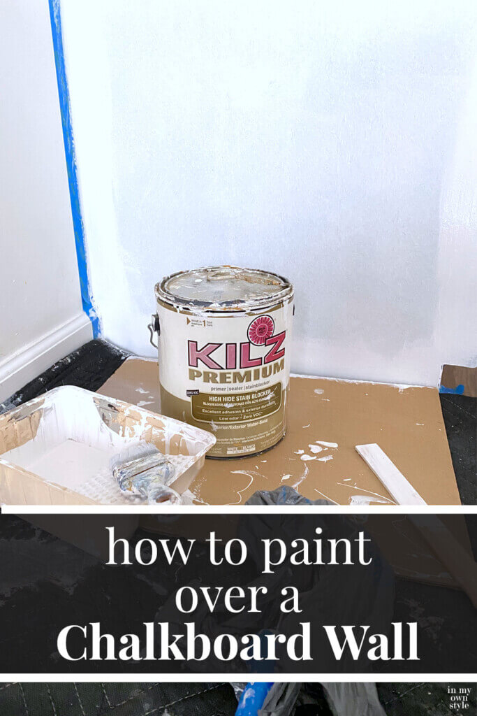How do you paint over a chalkboard wall image.