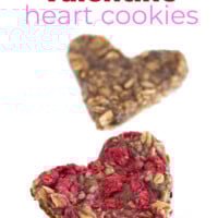 sweet and healthy Valentine heart cookies