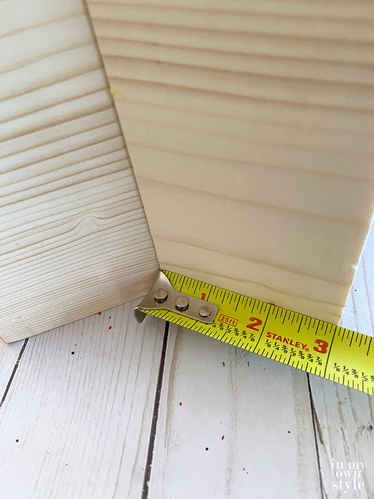 Double check placement before gluing stand together.