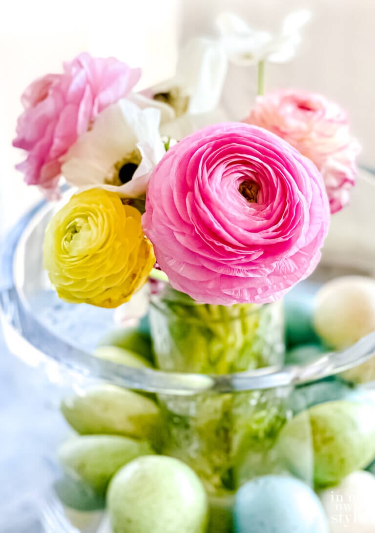 Pink and yellow flowers