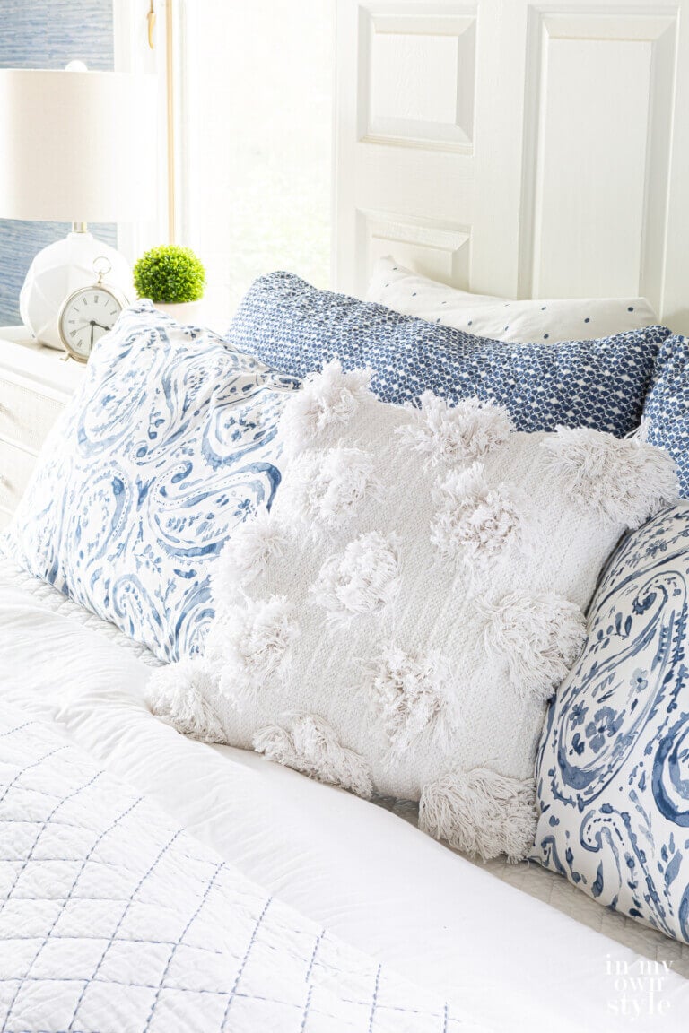 picture of pillows on a bed
