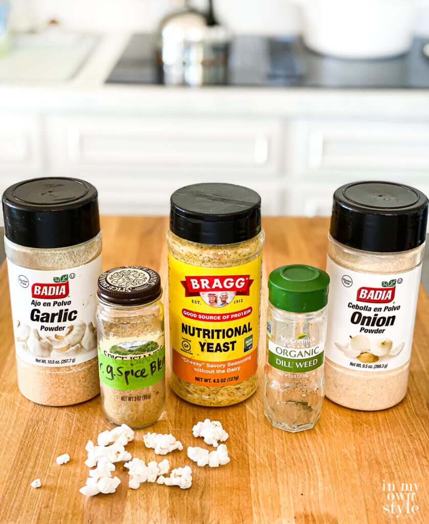 No Salt or Oil Popcorn Seasonings