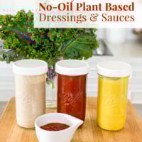 Easy and delicious no oil plant based dressing and sauces recipes.