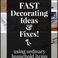 Home Decorating tips and tricks that are fast and easy.