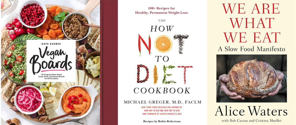 Plant based books and cookbooks I am reading