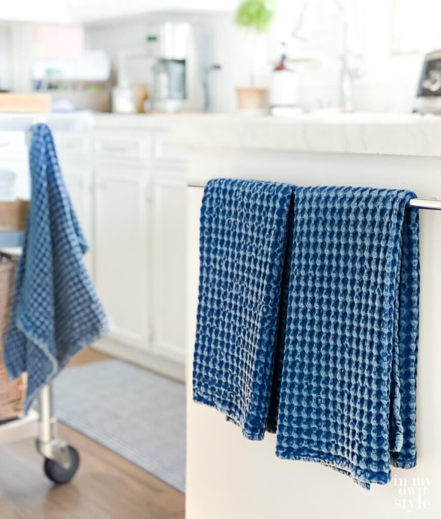 Waffle texture dishtowels by Nicole Miller Home