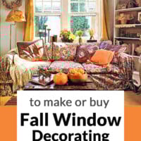 Fall burlap window treatments to make or buy