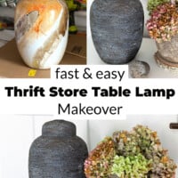 Fast and Easy DIY Table Lamp Ideas and makeovers.
