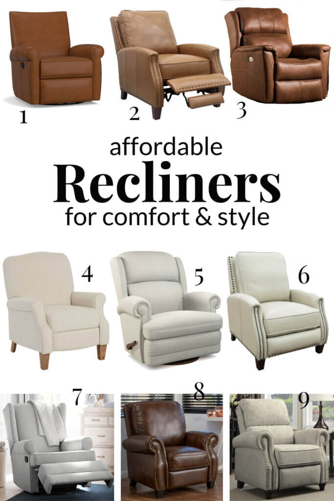 a selection of affordable recliner chairs that offer function and style.