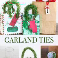 creative decor ideas using garland ties