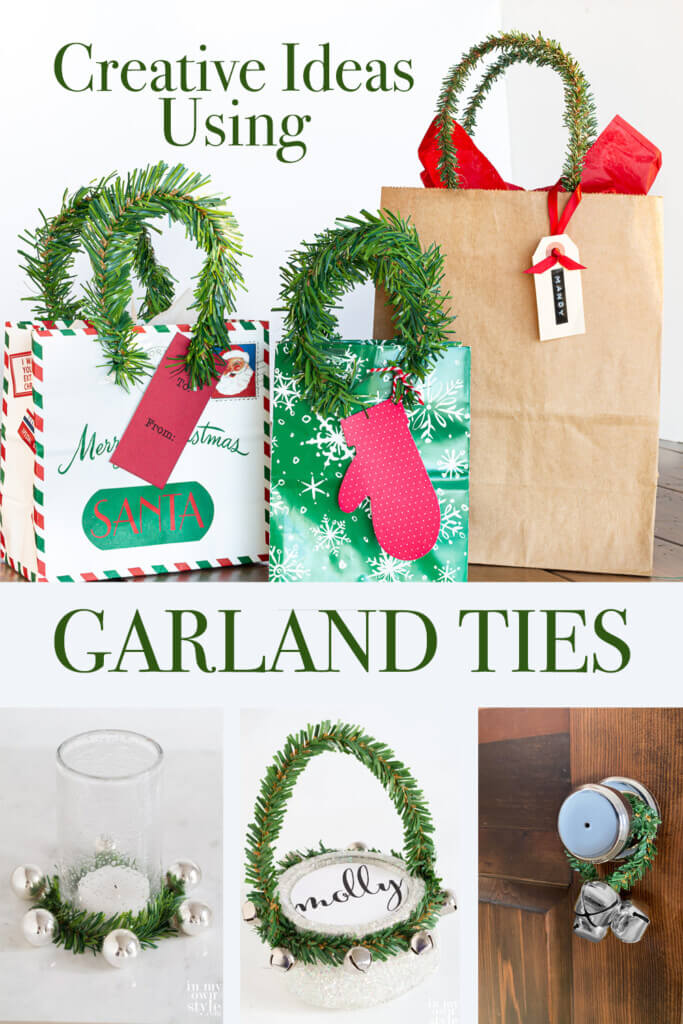 creative decor ideas using garland ties