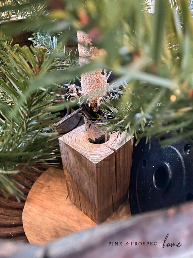 DIY Wood Artificial Christmas Tree Stand