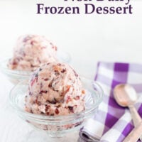 The Best Healthy Non Dairy Frozen Dessert - Ice Cream alternative - Frozen Whipped Grapes