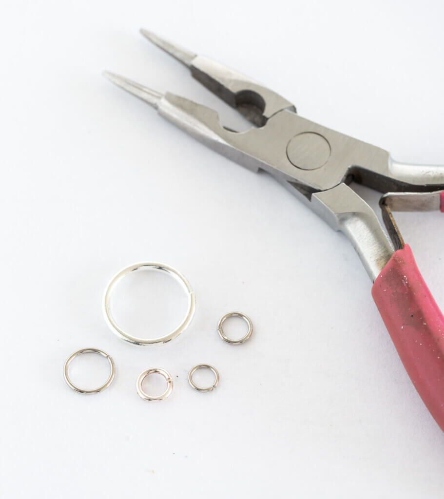 Earring making rings and pliers