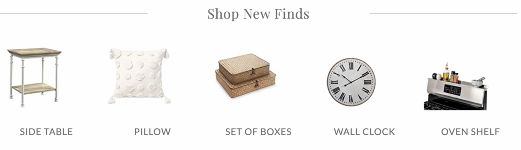 New Shop page on blog