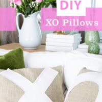 XO pillow you can make into a set for a sofa or bed.