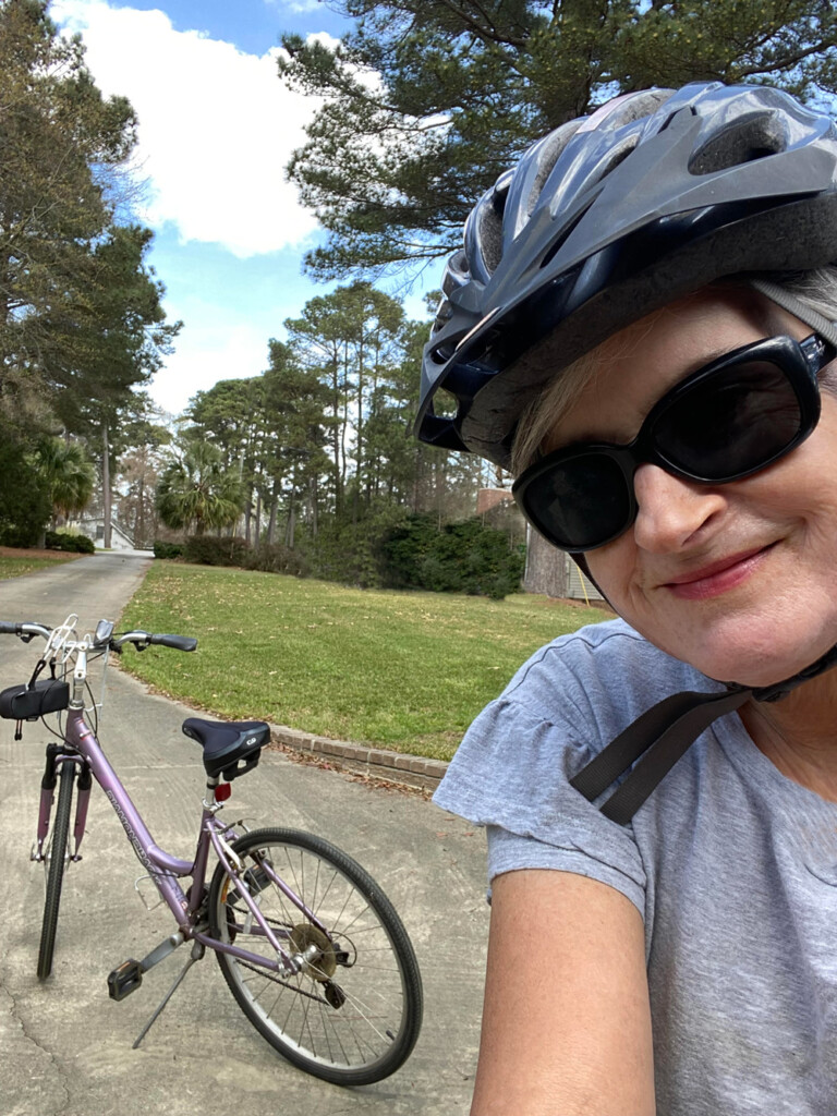 Spring day out bike riding