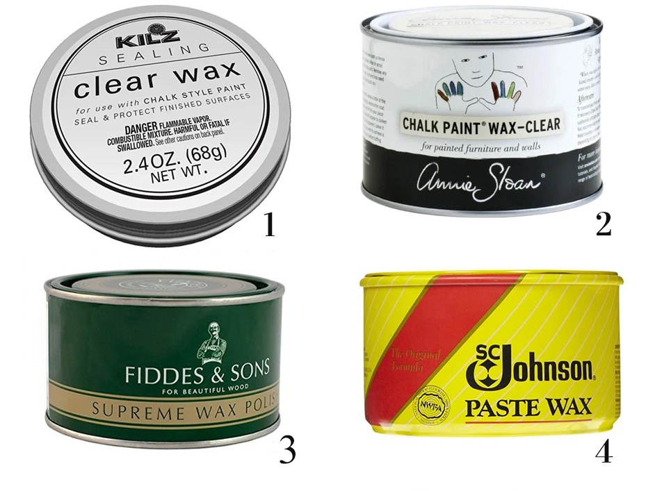 4 of the best furniture waxes to seal painted furniture.
