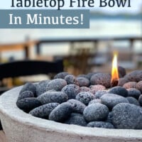 Tabletop fire bowl how to make one in a few minutes.