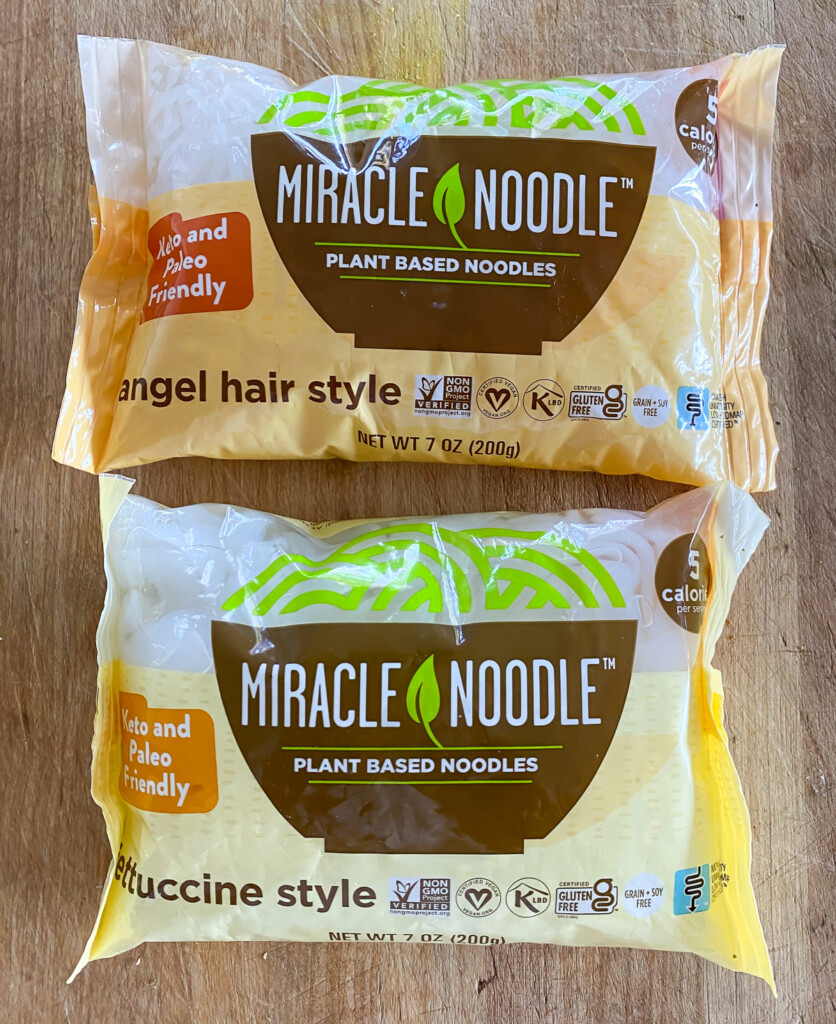 2 packages of Miracle Noodles