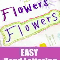 Easy lettering anyone can do to have the look of fancy lettering