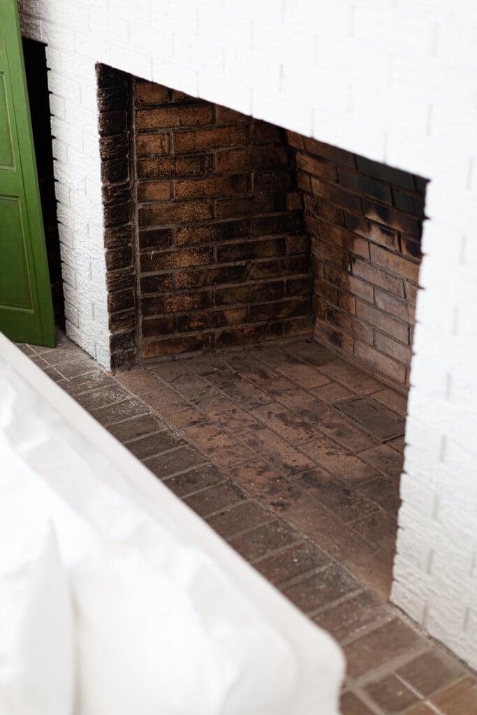 fireplace box without a fireplace cover
