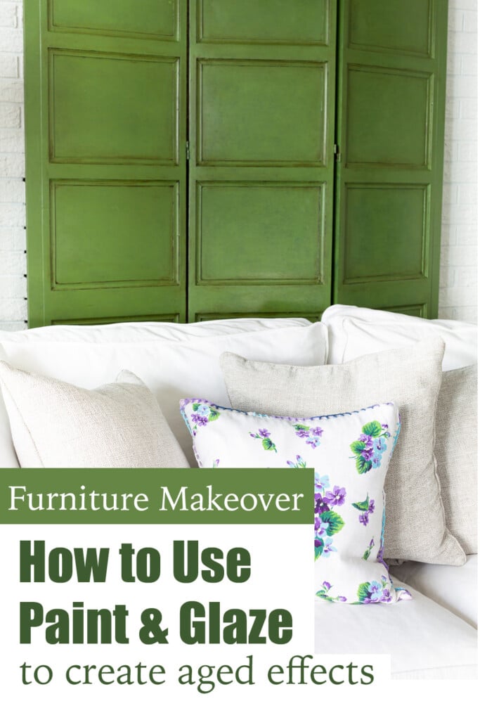 How to use paint and glaze for furniture makeovers.