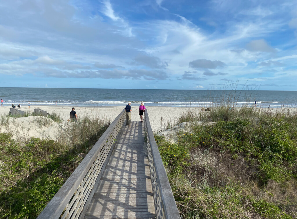 Looking out at the ocean at Hilton Head
