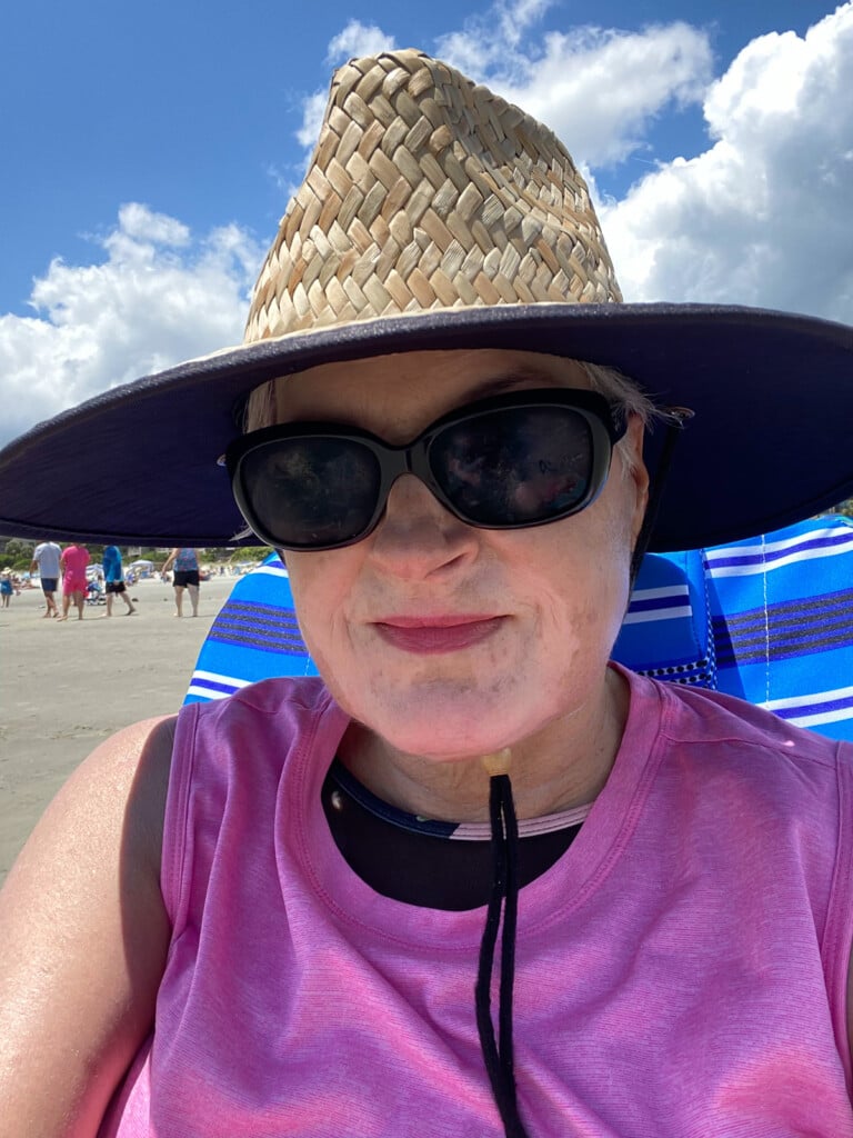 In MyOwn Style - Diane Henkler on the beach at Hilton Head Island