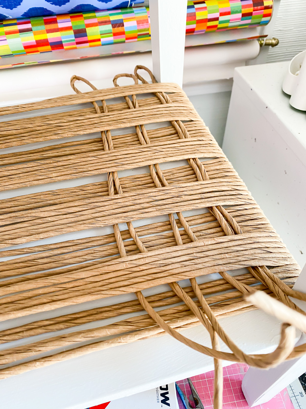 different weaves designs to try on end table.