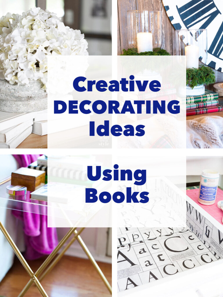 creative decorating ideas using books - 4 images in photo