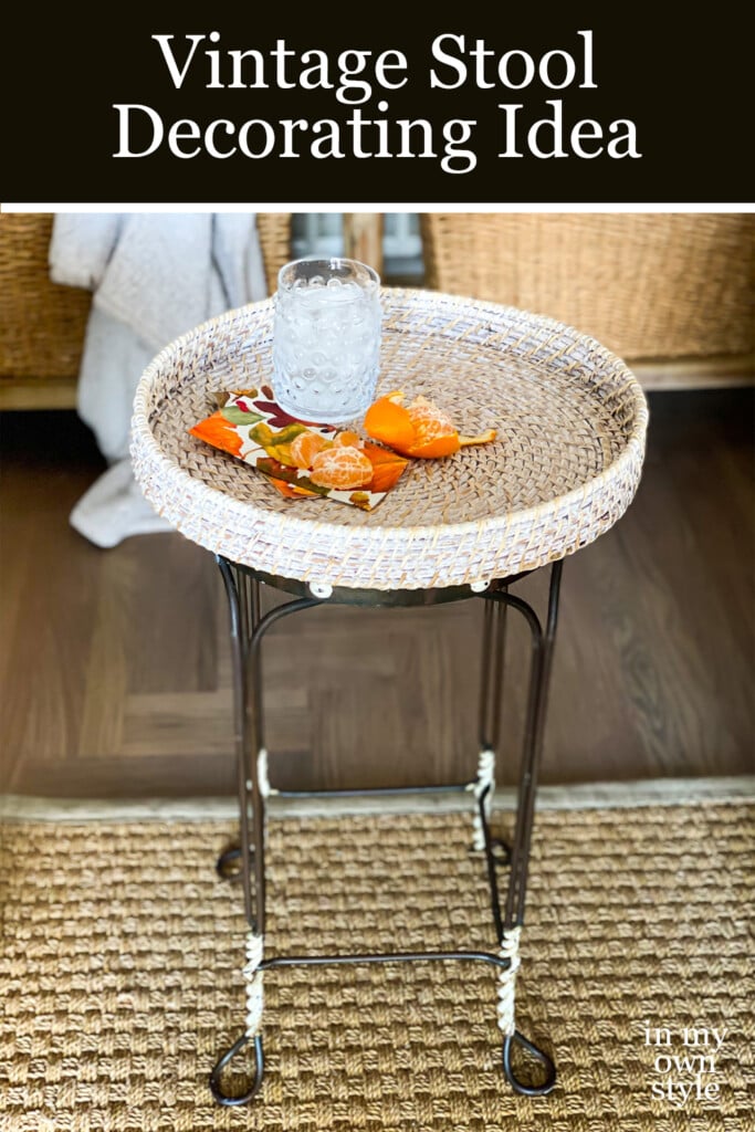 Vintage Stool Decorating Idea