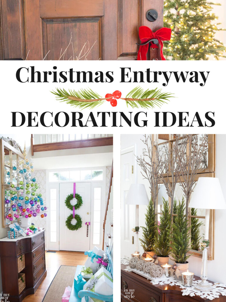 3 images of Christmas Entryway Decorating Ideas