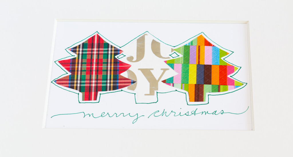 Frame the card to use as holiday wall art.