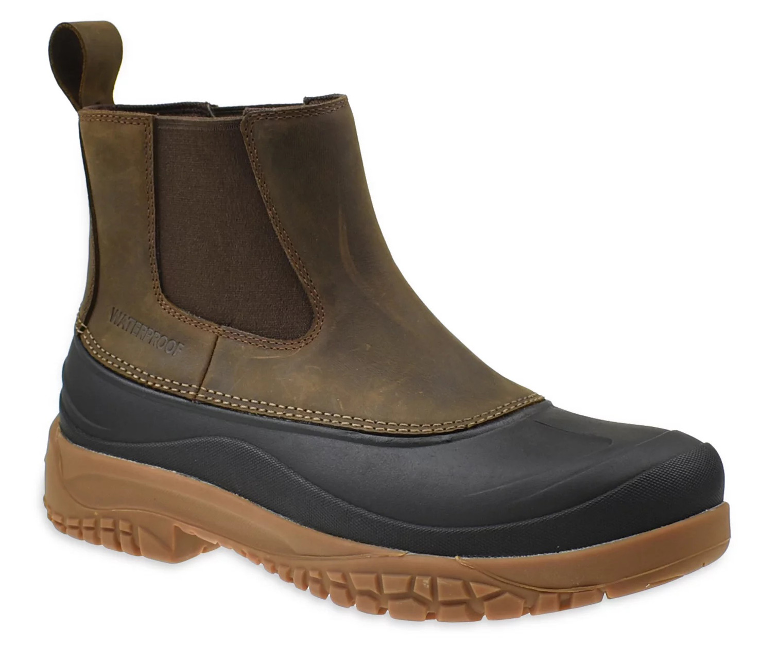 mens waterproof slip-on boots