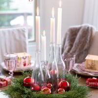pretty and Budget friendly Christmas table setting ideas