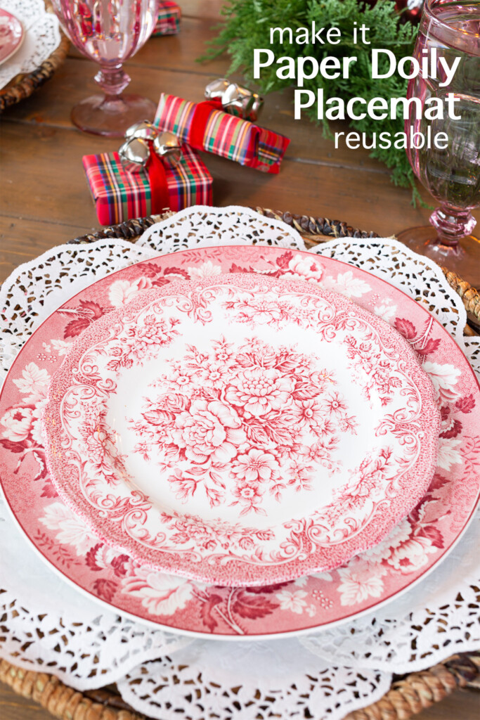 How to make a paper doily placemat