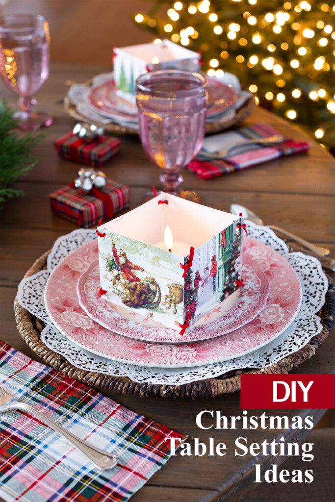 DIY Christmas Table Setting Ideas Using Red
