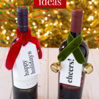wine bottle gift wrap ideas for the holidays