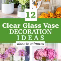 12 clear glass vase decoration ideas image showing 4 photos that can be done in minutes