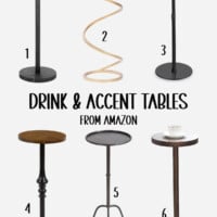 6 drink and accent tables from amazon.