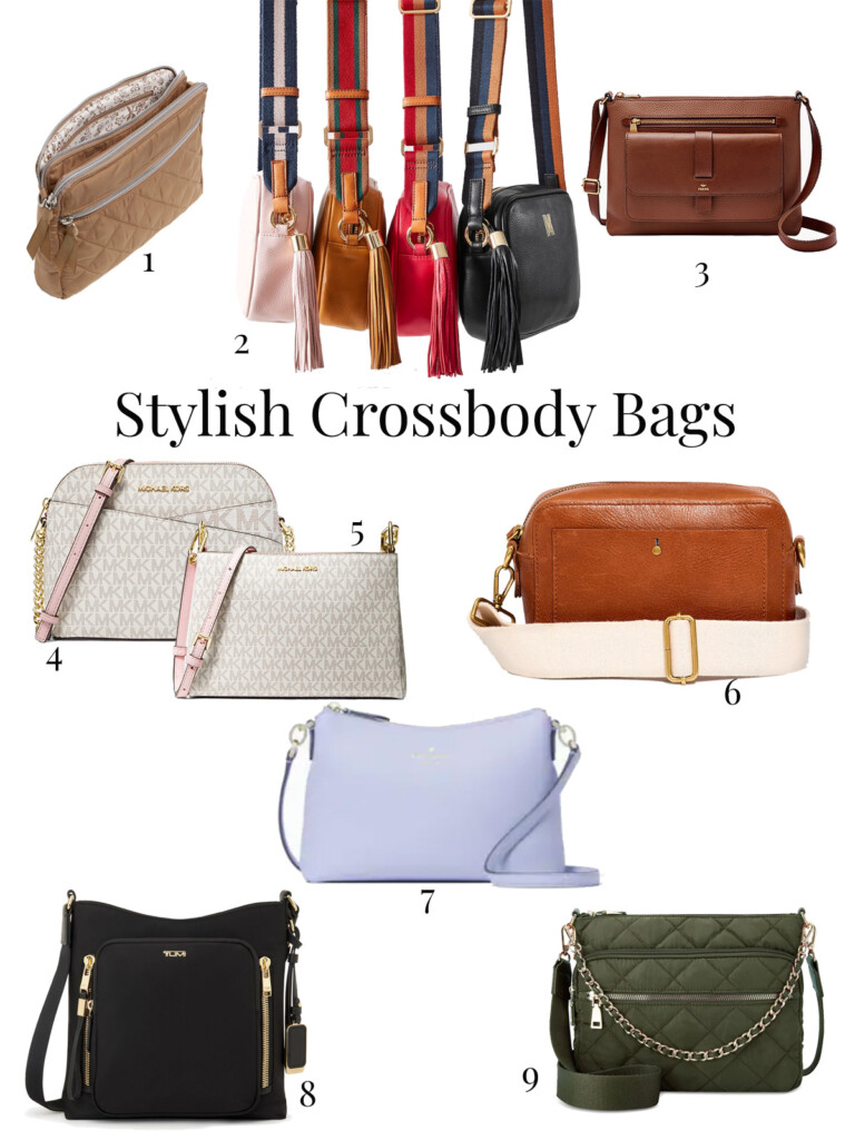 A selection of Stylish Crossbody Bags for women.