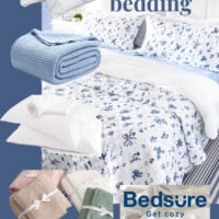 Is Bedsure bedding good? Yes. Read more about these blue and white bedding items that can be bought on Amazon.
