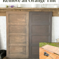 How to stain wood to remove an orange tint.