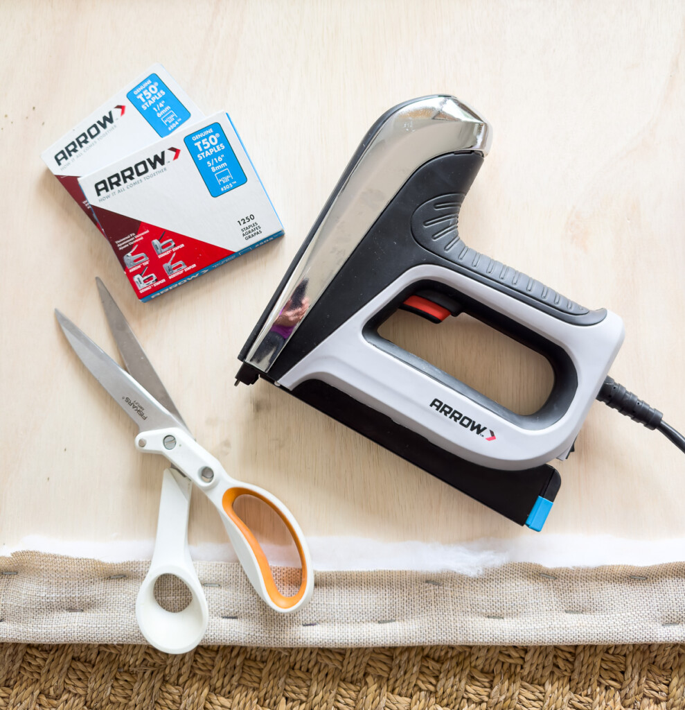 tools needed to make an upholstered headboard.