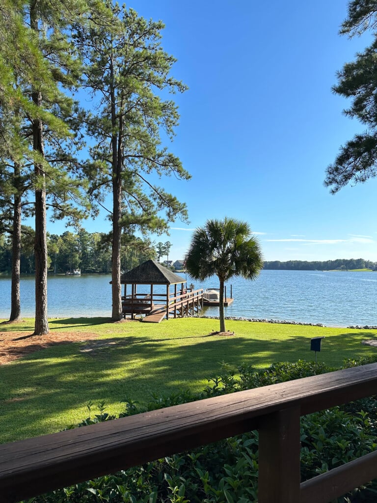 A clear day in September on the lake.