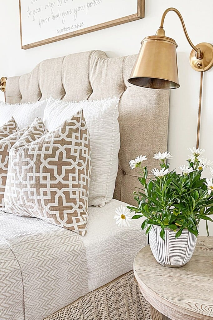 neutral decor in a guest room
